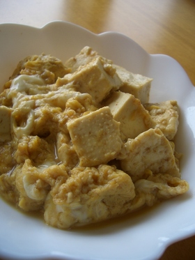 簡単♪おいしい♪豆腐の卵とじ