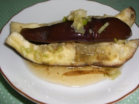 レンジで簡単♪冷しなすのめんつゆじゅわ～