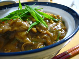 和風deかれー丼☆簡単ver.