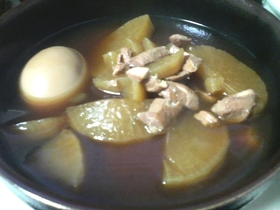食欲が進みます、中華風ダイコン煮!!
