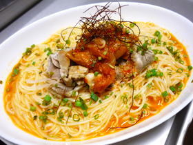 コチュジャンでピリカラ☆韓国風そうめん