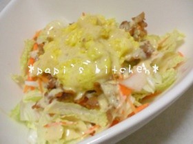 白菜を生で?ムシャムシャうんまいサラダ♪