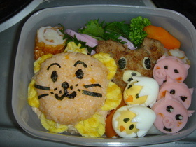 ✿ฺかわいいライオンお弁当✿ฺキャラ弁