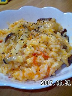 ♪簡単ランチ♪トマトのチーズリゾット