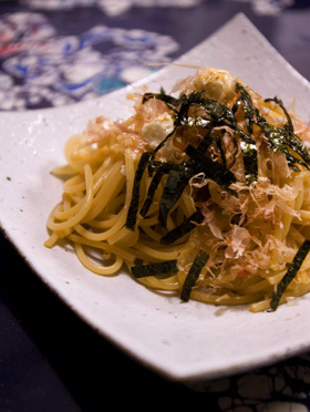 玉ねぎ&クリームチーズの和風パスタ☆