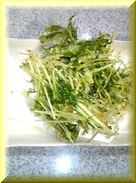 ～水菜の超パリパリ天ぷら～