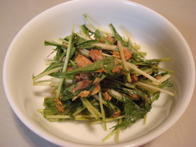 水菜さば缶サラダ
