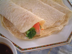 豆腐で簡単１５分！柔らかトルティーヤ