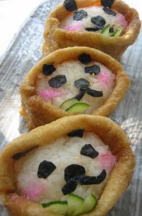スマイルこぼれる☆パンダ☆いなり寿司