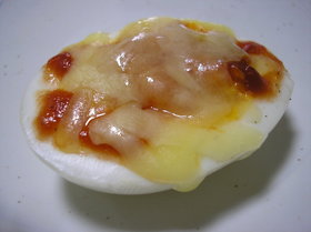 お弁当にどうぞ！ゆで卵のピザ♪