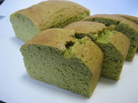 抹茶のパウンドケーキ
