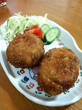 ☆我が家のジュ～シ～なメンチカツ定食☆