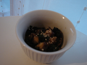 大葉にんにく醤油で作る、茄子の漬物