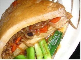 切干大根詰め厚揚げの煮物