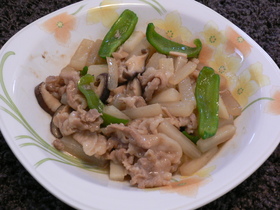 豚肉と大根のオイスターソース炒め