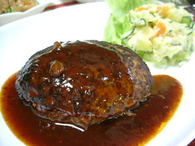 簡単！柔らかチーズ入りハンバーグ♪
