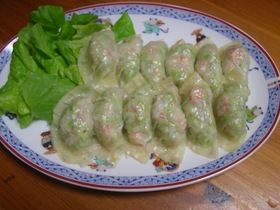 海老と枝豆のあっさり餃子
