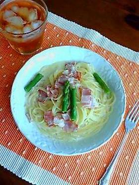 簡単!ベーコンミルクチーズパスタ