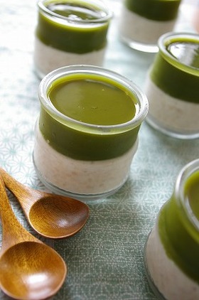 白ごま&抹茶のつるりんゼリー