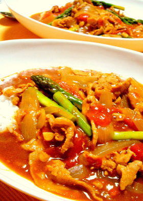 夏も元気に!✼アスパラカレー
