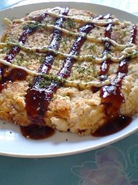 ある物で作ろう！おからのお好み焼き風☆