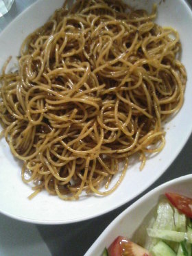 簡単ランチ♪のりパスタ