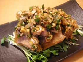 鶏のから揚げ ねぎソース