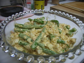 いんげんとツナのカレーマヨサラダ