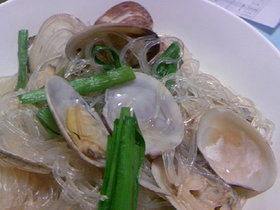 アサリと春雨のスープ煮