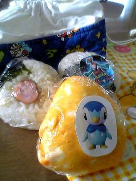 おにぎり弁当☆手作りキャラシール