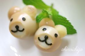 鶉のクマちゃん（キャラ弁オカズ）