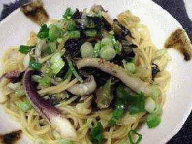イカと高菜の和風パスタ
