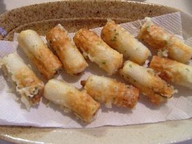 ちくわ納豆の磯辺揚げ