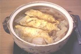 白菜と卵巻き煮込み鍋