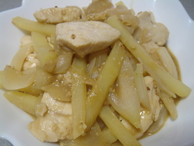 ☆鶏肉のピリ辛みそマヨ炒め☆
