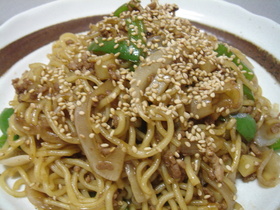 ☆挽肉焼きそば☆