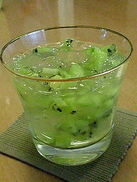 りんごとキウイの爽やかゼリー☆
