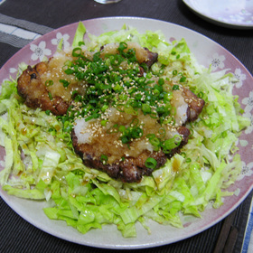 揚げ豚ロースのあっさりおろしのせ