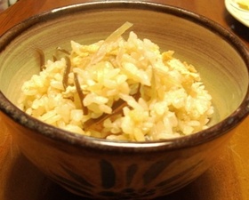 茗荷ごはん