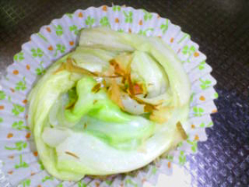お弁当のほうれん草→キャベツバージョン♪