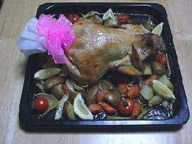 若鶏の丸焼き（ローストチキン）