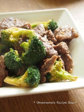 Beef with broccoli(牛肉とブロッコリーのオイスター炒め)