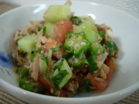 夏の野菜のさっぱり酢の物