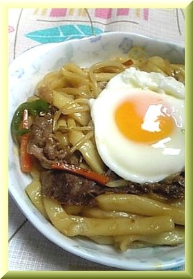 焼きうどん~しょうゆ味で