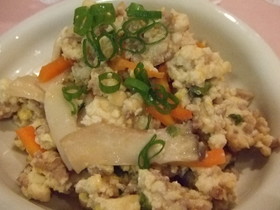 ごま油のきいたおいしい炒り豆腐