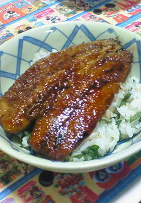 イワシの蒲焼丼