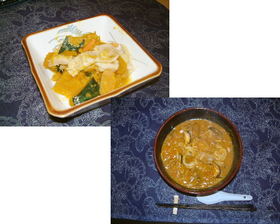 1つの鍋で!豚かぼちゃ&ほうとう風うどん