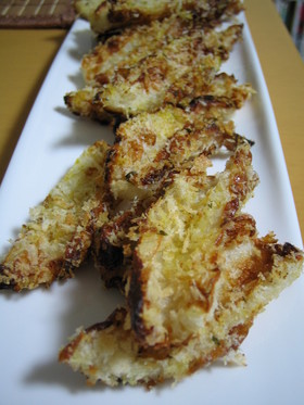 ちくわのカリカリパン粉焼き