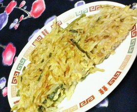 超節約♡シンプル♡もやしだけのチヂミ