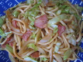 しょうゆ味☆焼きうどん
